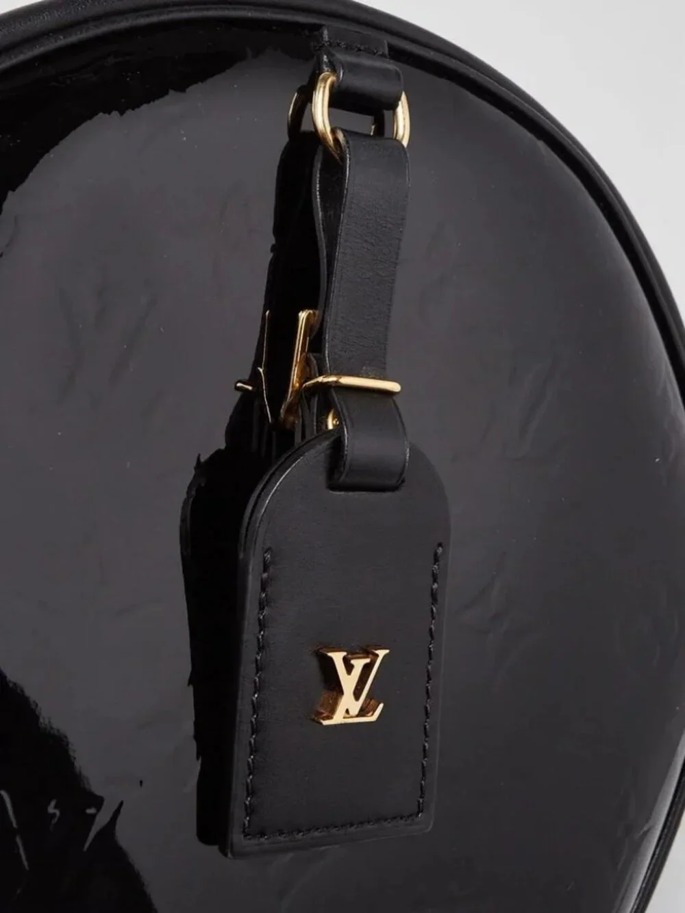 Louis Vuitton Black Monogram Vernis Boite Chapeau Souple MM Bag